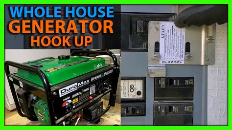 break out electrical box for generator|hooking up generator to house.